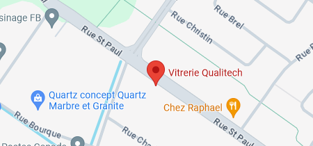 Google map Vitrerie Qualitech